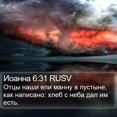 Иоанна 6:31 RUSV Bible Verse Image