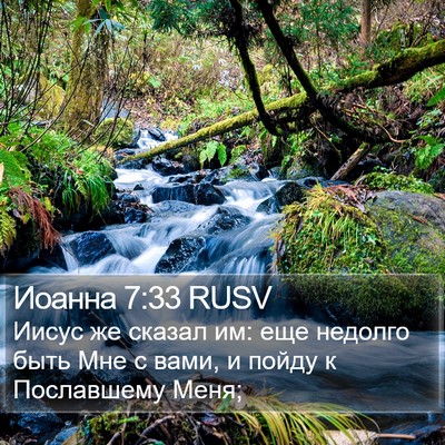 Иоанна 7:33 RUSV Bible Verse Image