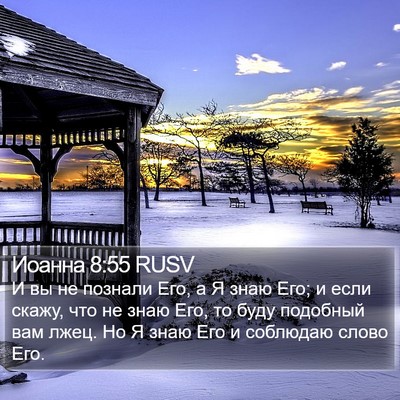 Иоанна 8:55 RUSV Bible Verse Image
