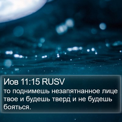 Иов 11:15 RUSV Bible Verse Image
