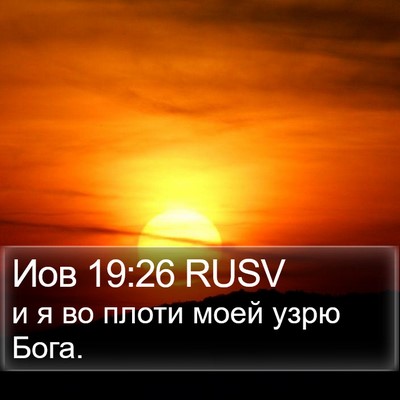 Иов 19:26 RUSV Bible Verse Image