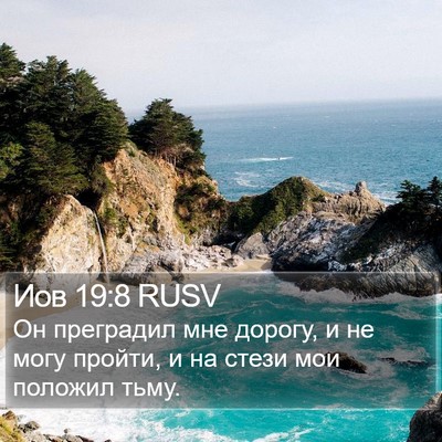 Иов 19:8 RUSV Bible Verse Image