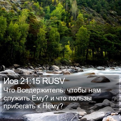 Иов 21:15 RUSV Bible Verse Image