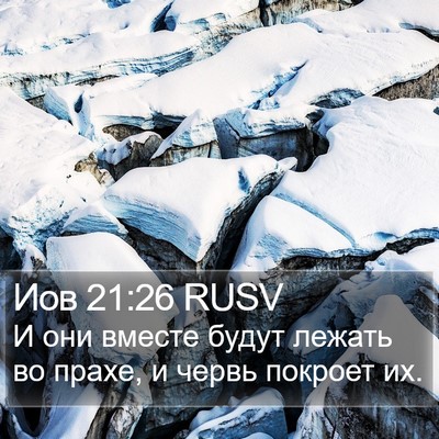 Иов 21:26 RUSV Bible Verse Image