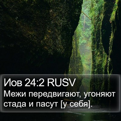Иов 24:2 RUSV Bible Verse Image
