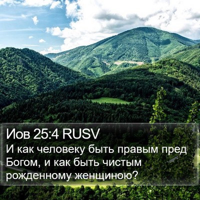 Иов 25:4 RUSV Bible Verse Image