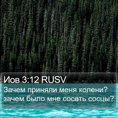 Иов 3:12 RUSV Bible Verse Image