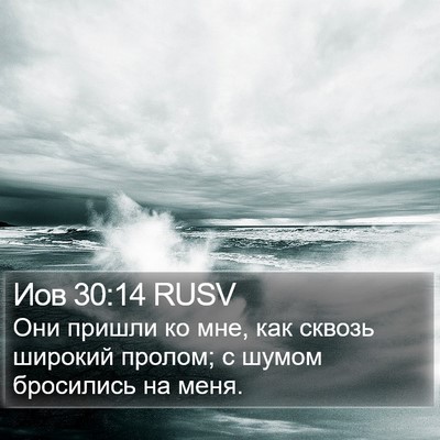 Иов 30:14 RUSV Bible Verse Image