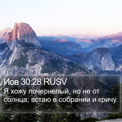 Иов 30:28 RUSV Bible Verse Image