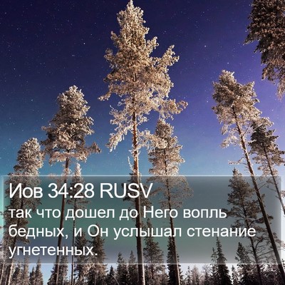 Иов 34:28 RUSV Bible Verse Image