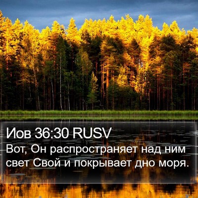 Иов 36:30 RUSV Bible Verse Image