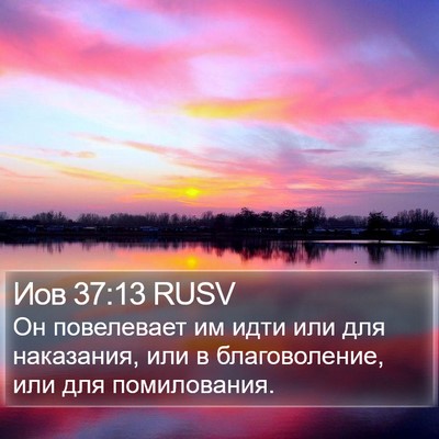 Иов 37:13 RUSV Bible Verse Image