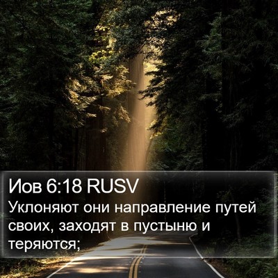 Иов 6:18 RUSV Bible Verse Image