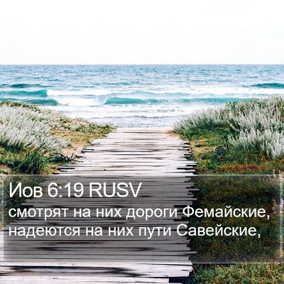 Иов 6:19 RUSV Bible Verse Image