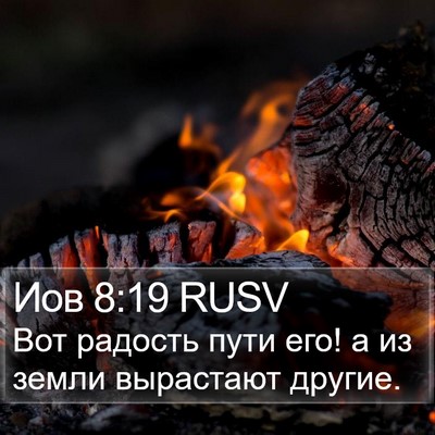 Иов 8:19 RUSV Bible Verse Image