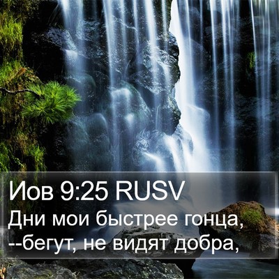 Иов 9:25 RUSV Bible Verse Image