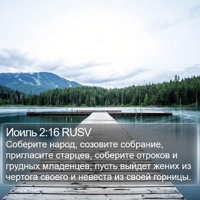 Иоиль 2:16 RUSV Bible Verse Image