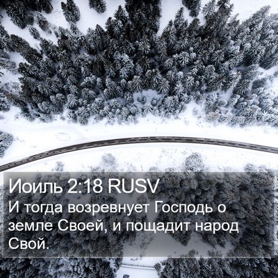 Иоиль 2:18 RUSV Bible Verse Image