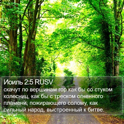 Иоиль 2:5 RUSV Bible Verse Image
