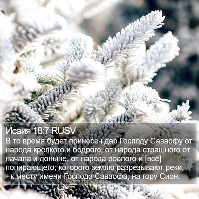 Исаия 18:7 RUSV Bible Verse Image