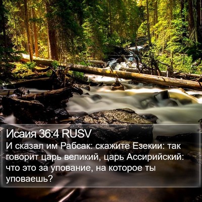 Исаия 36:4 RUSV Bible Verse Image