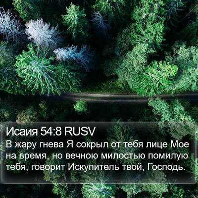 Исаия 54:8 RUSV Bible Verse Image