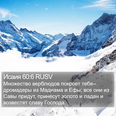 Исаия 60:6 RUSV Bible Verse Image