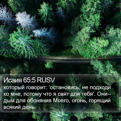 Исаия 65:5 RUSV Bible Verse Image