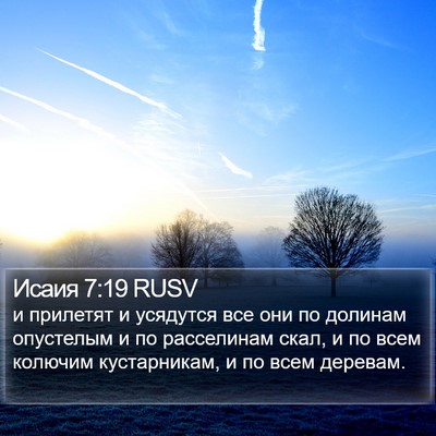 Исаия 7:19 RUSV Bible Verse Image