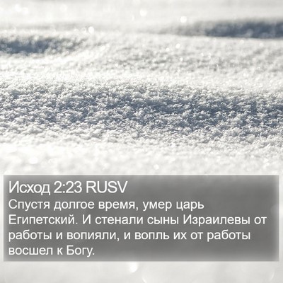 Исход 2:23 RUSV Bible Verse Image