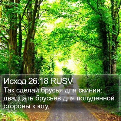 Исход 26:18 RUSV Bible Verse Image