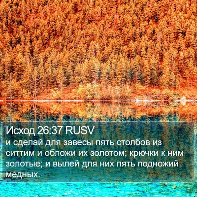 Исход 26:37 RUSV Bible Verse Image