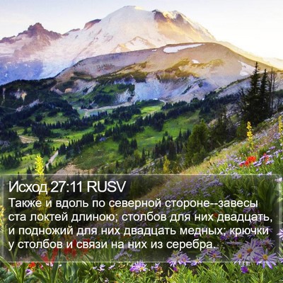 Исход 27:11 RUSV Bible Verse Image