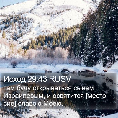 Исход 29:43 RUSV Bible Verse Image