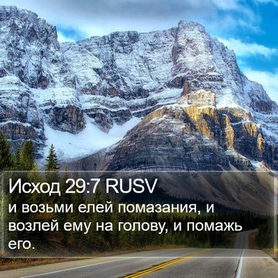 Исход 29:7 RUSV Bible Verse Image