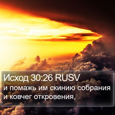 Исход 30:26 RUSV Bible Verse Image