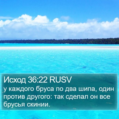 Исход 36:22 RUSV Bible Verse Image