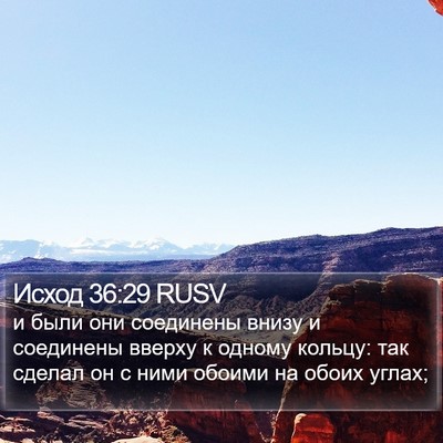 Исход 36:29 RUSV Bible Verse Image