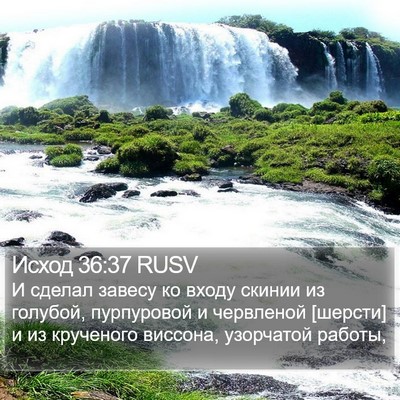 Исход 36:37 RUSV Bible Verse Image
