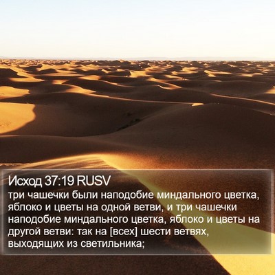 Исход 37:19 RUSV Bible Verse Image