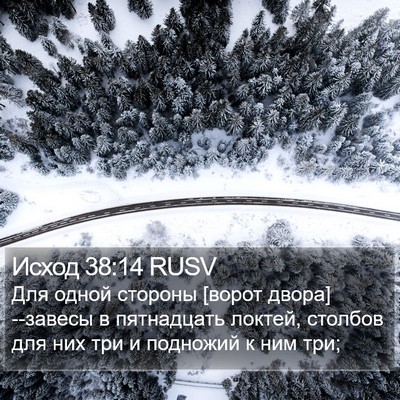 Исход 38:14 RUSV Bible Verse Image