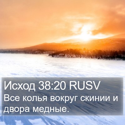 Исход 38:20 RUSV Bible Verse Image