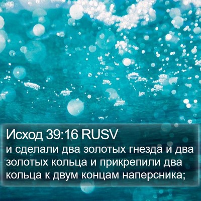 Исход 39:16 RUSV Bible Verse Image