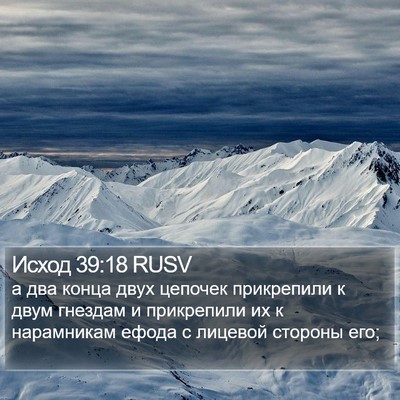 Исход 39:18 RUSV Bible Verse Image