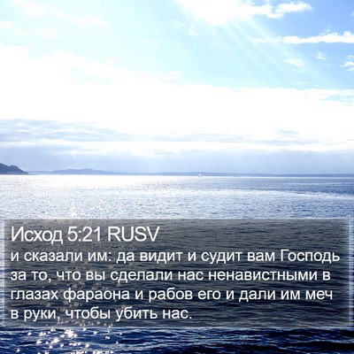 Исход 5:21 RUSV Bible Verse Image