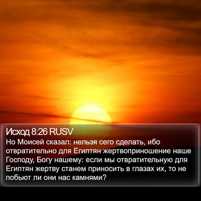 Исход 8:26 RUSV Bible Verse Image