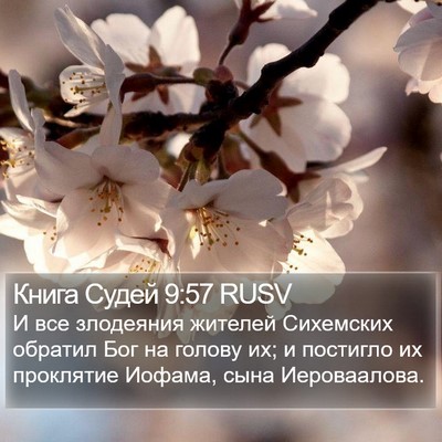Книга Судей 9:57 RUSV Bible Verse Image