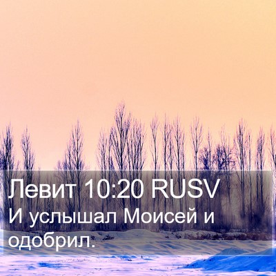 Левит 10:20 RUSV Bible Verse Image
