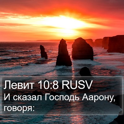 Левит 10:8 RUSV Bible Verse Image