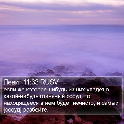 Левит 11:33 RUSV Bible Verse Image